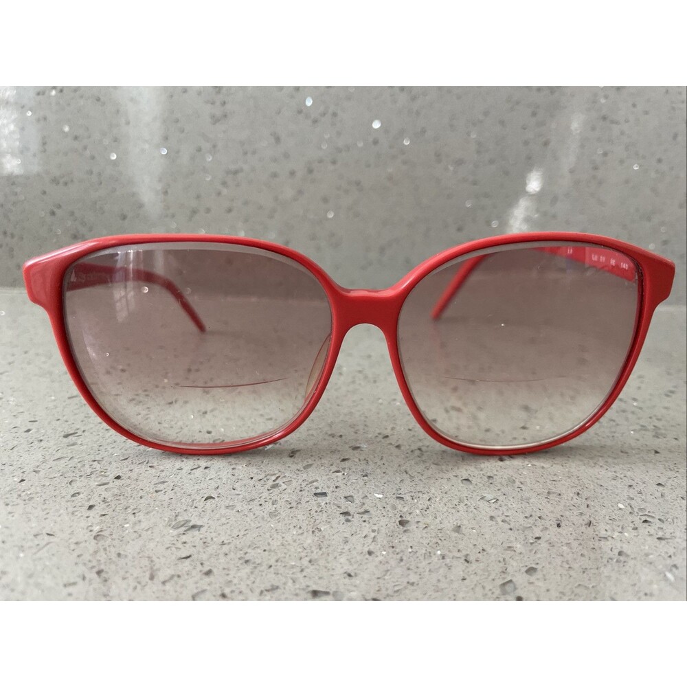 Liz Claiborne LC21 RED Oversized VTG Eyeglasses Frames ONLY 140mm